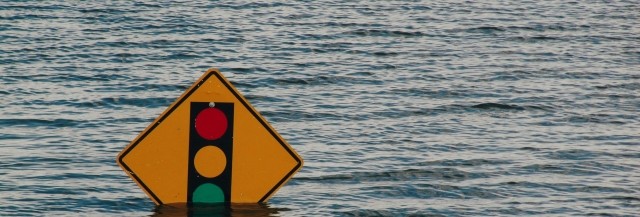 Flooded street